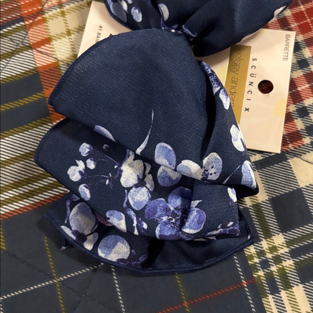 Easter Floral Hair Bow - Picture 4 of 5